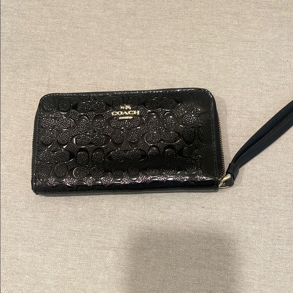 Coach Black Embossed Women's Wallet